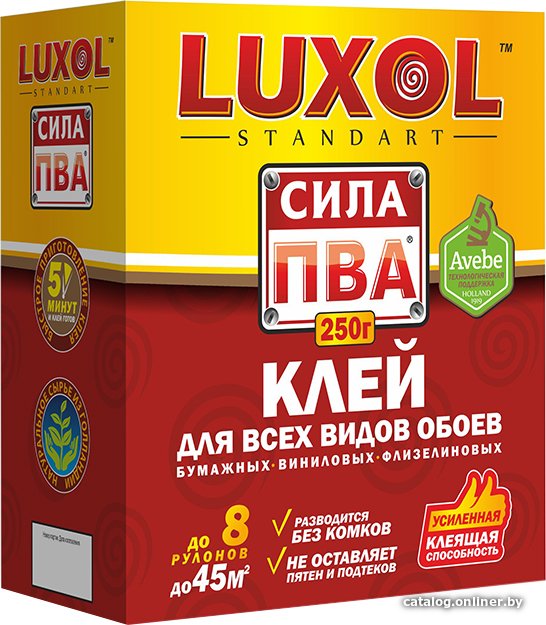 Клей для обоев Luxol Standart Сила ПВА (250 г)