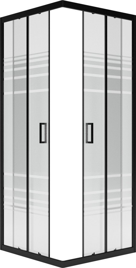 

Душевой уголок Метакам Universal 80x80 KKS_016220 (черный/текстурированное стекло)