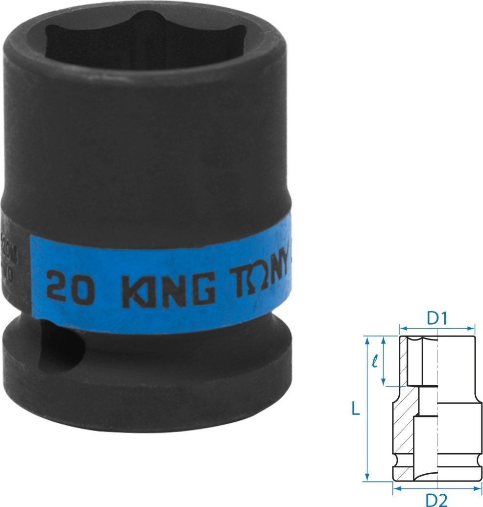 

Головка слесарная King Tony 453520M