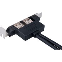 Планка Cablexpert CC-USB3-RECEPTACLE-LP