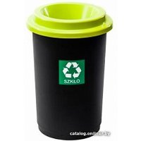 Мусорное ведро Plafor Eco Bin 50 л (черный/зеленый)