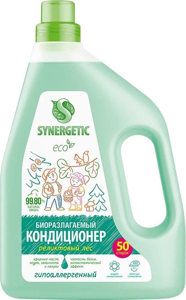 

Кондиционер для белья Synergetic Биоразлагаемый. Реликтовый лес 1.5 л