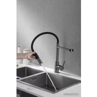 Смеситель Rose R133T (оружейная сталь)