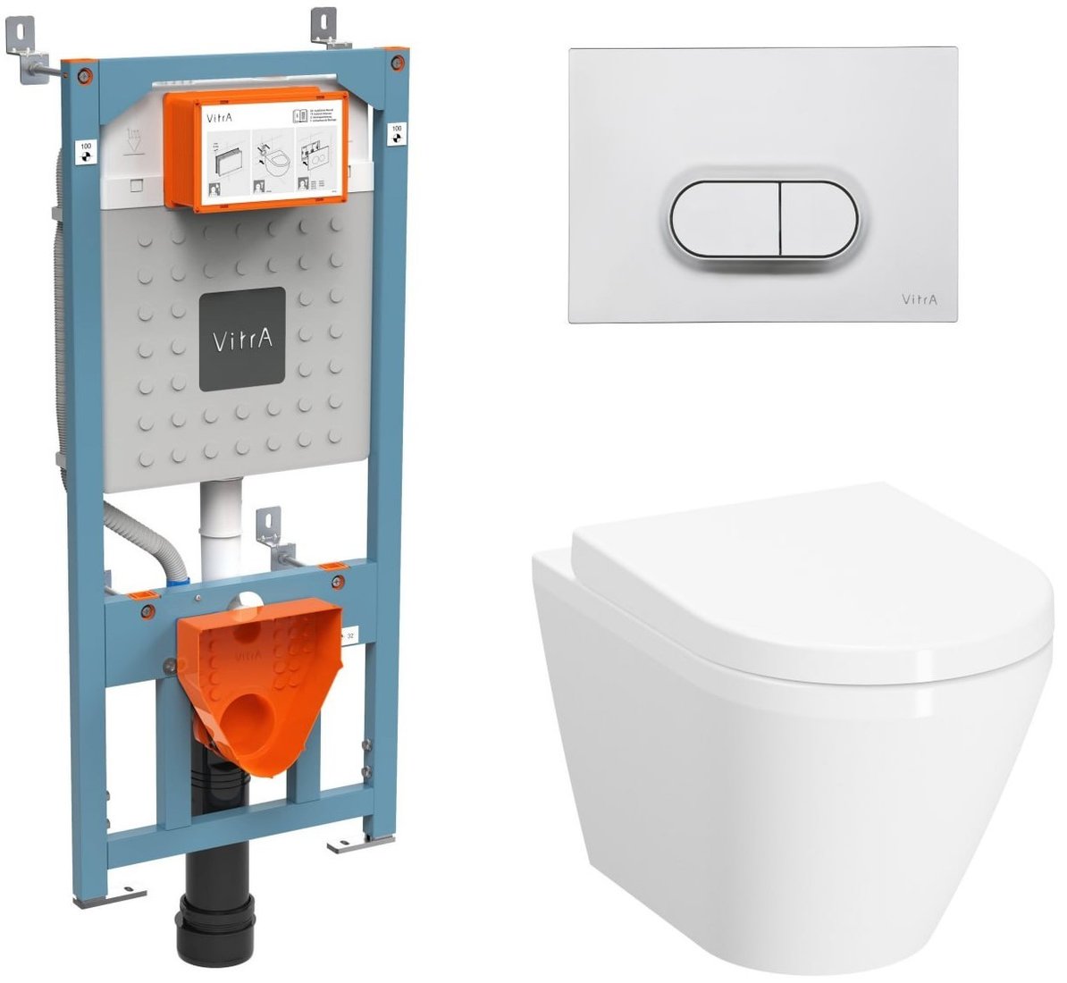 

Унитаз подвесной Vitra Integra Round L-box 9004B003-7202 4 в 1