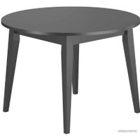 Кухонный стол Васанти плюс Партнер ПС-36 100-135x100 (черный глянец/черный)