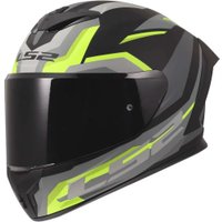 Мотошлем LS2 FF820 Rapid III Hyper (3XL, черный/желтый)