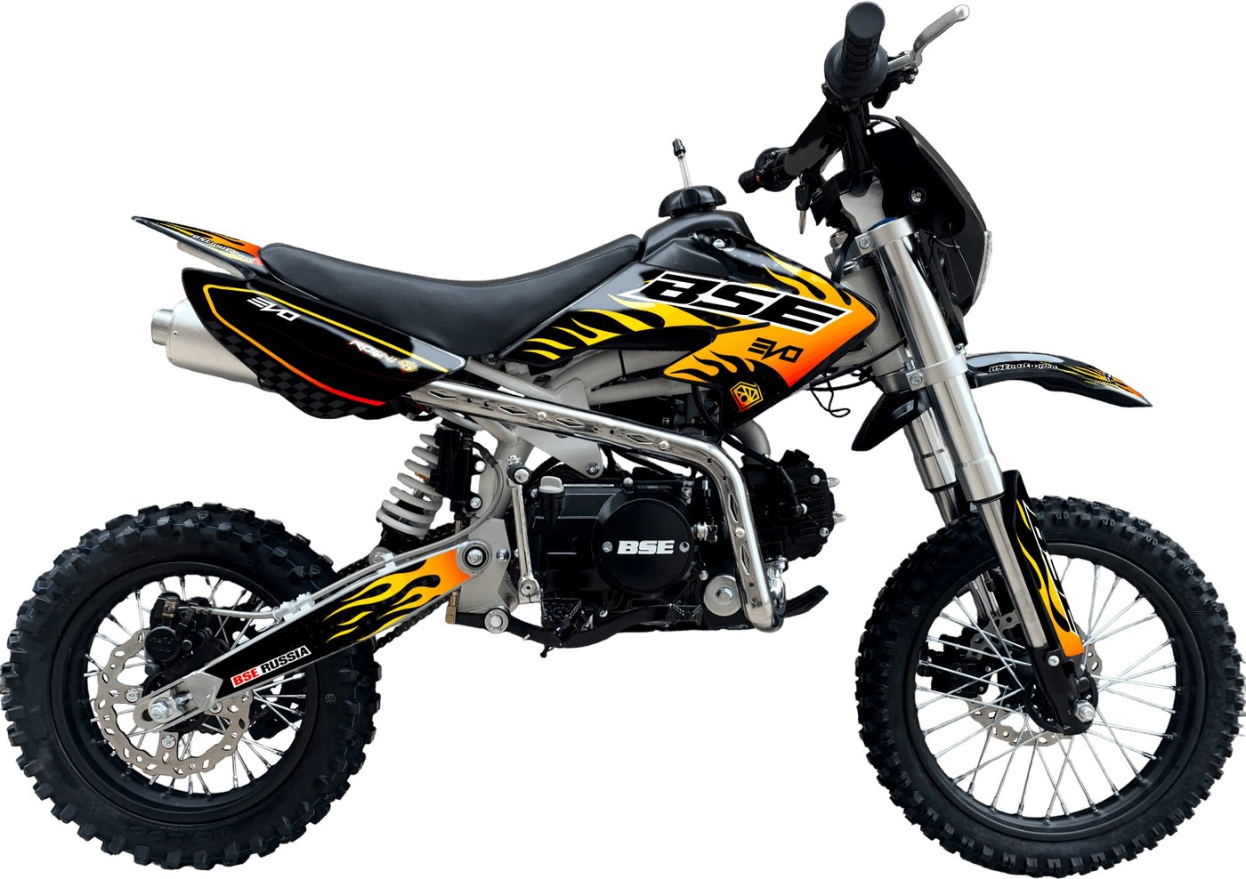 

Мотоцикл BSE Evo 110e Hotrod Red 14/12 M (желтый)