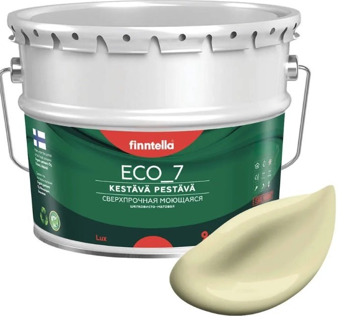 

Краска Finntella Eco 7 Cocktail F-09-2-9-FL119 9 л (жемчужно-белый)