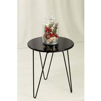 Журнальный столик Sheffilton SHT-CT27 (черный муар/черный глянец)