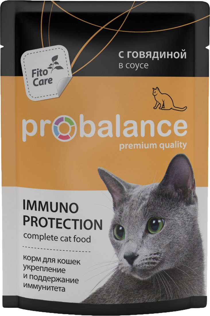 

Пресервы Probalance Immuno Рrotection с говядиной в соусе 85 г