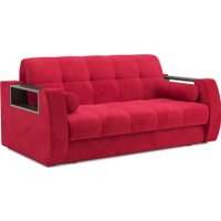 Диван Мебель-АРС Аккордеон Барон №3 ППУ 120x200 (красный кордрой)