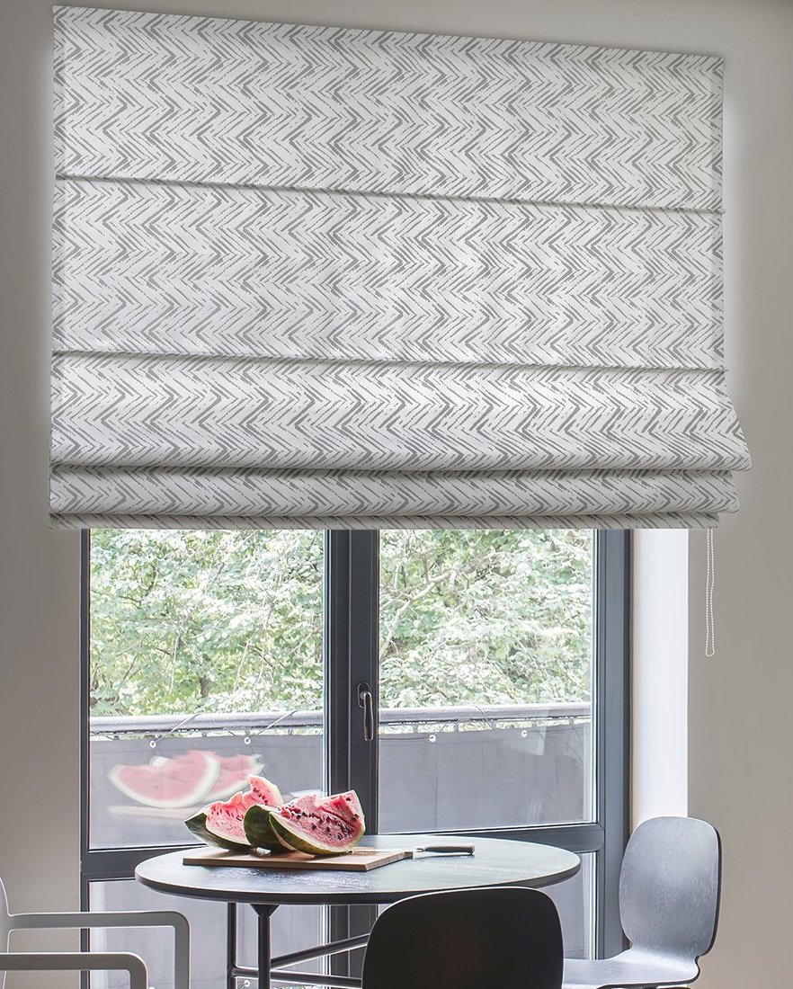 

Римская штора Delfa Макси Buxta J3 СШД-02М-272/А881 (160x160, серый зигзаг)