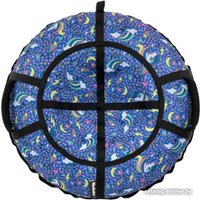 Тюбинг Hubster Люкс Pro S 110 см (Единорог голубой)