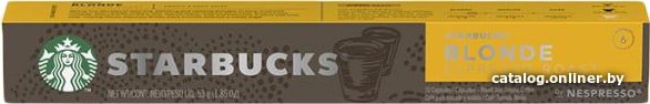 Кофе в капсулах Starbucks Blonde Espresso Roast 10 шт