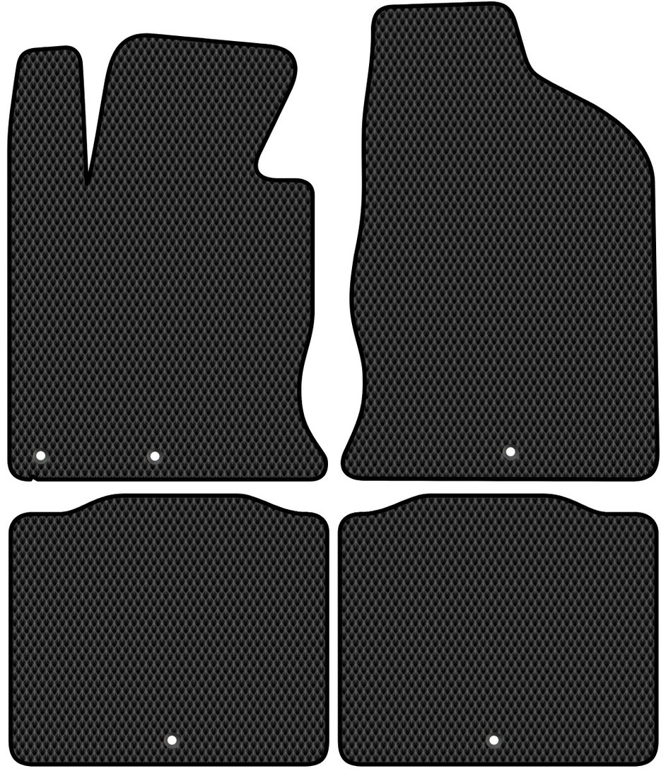 

Комплект ковриков для авто Alicosta Hyundai Grandeur V (седан / HG) 2012 - 2015 (черный, ромб)