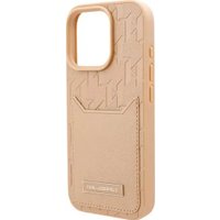 Чехол для телефона Lagerfeld Cardslot PU Grained Monogram with Pocket для iPhone 16 Pro Max KLHCP16XPGKHPRPW