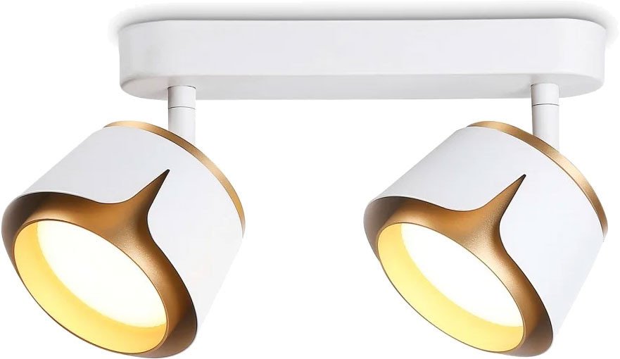 

Припотолочная люстра Ambrella light Techno Spot TN71229/2 WH/GD (белый/золото)