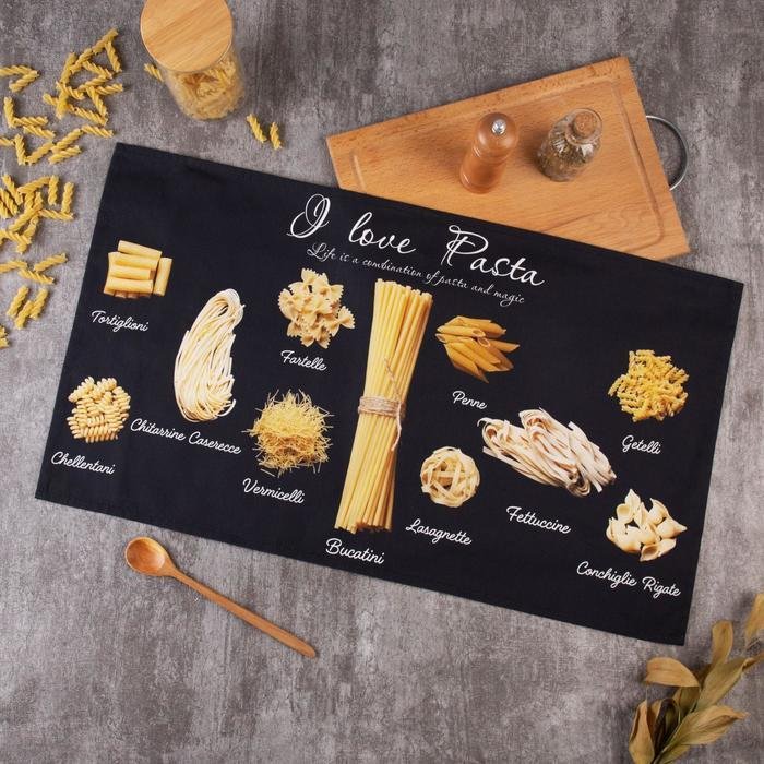 

Полотенце Этель Pasta 5423076 (желтый/черный)