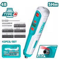 Электроотвертка Total TSDLI04062 (с АКБ, кейс)