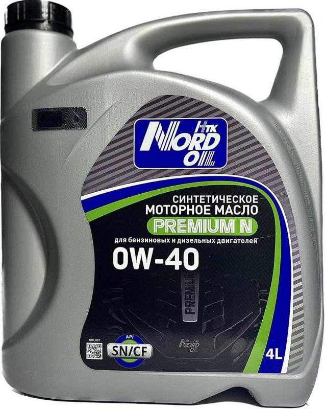 Моторное масло Nord Oil Premium N 0W-40 SN/CF 4л