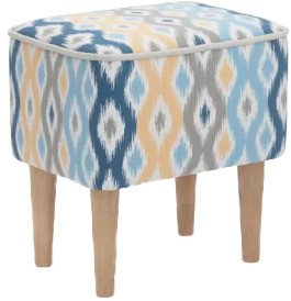 

Пуфик Mio Tesoro Одос Принт (микровелюр/абстракция голубой)