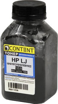 

Тонер Content для HP LJ 1010/1012/1015/1020/1022 100 г