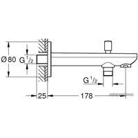 Излив Grohe BauContemporary 13390000