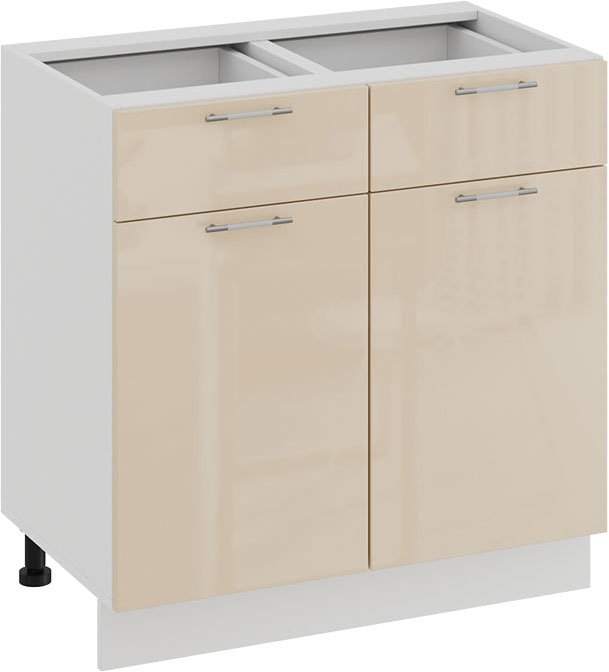 

Шкаф напольный Трия Весна 1Н8Я1 (белый/ваниль глянец)