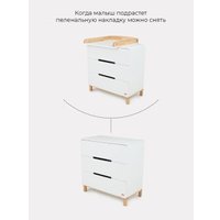 Детский комод Rant Indy 96 (cloud white)