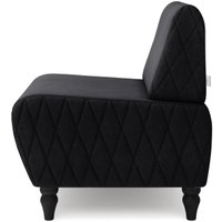 Интерьерное кресло MONOFIX Буно кресло (велюр/черный №38)