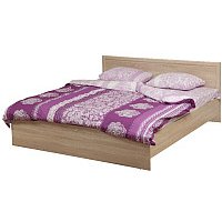 Кровать Олмеко 21.54-01 с настилом (дуб сонома/дуб сонома)