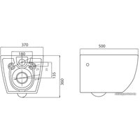 Унитаз подвесной BelBagno Sfera-R [BB513CH + BB2009SC]