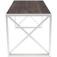 Кухонный стол Buro7 Лофт 120 (классика, дуб мореный/белый)