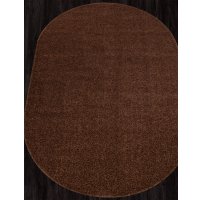 Ковер для жилой комнаты Merinos Lana T600-OVAL-BROWN (2x3)