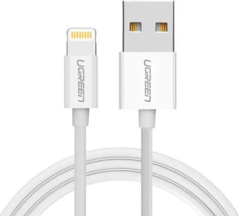 

Кабель Ugreen US155 USB Type-A - Lightning (0.5 м, белый)