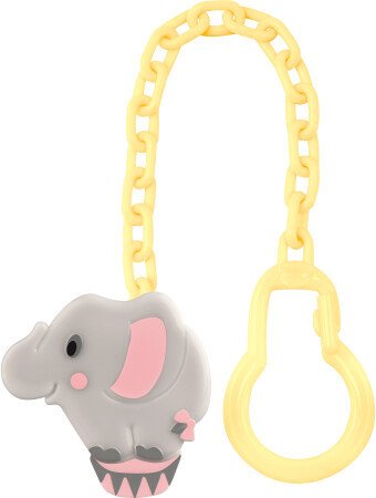 Держатель для пустышки Lubby с цепочкой 4697/16 (слон)