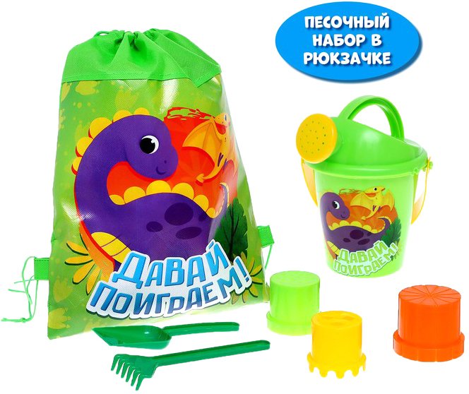 

Набор игрушек для песочницы Соломон Весёлые динозаврики 7611883