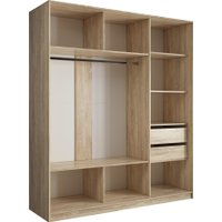 Шкаф-купе Евва АЭП ШК.3.02 203 SSG.01 (дуб сонома/дуб сонома/венге глянец)