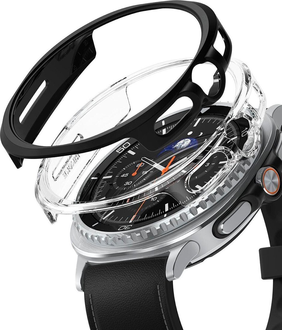 Чехол Ringke Slim для Galaxy Watch 8 Classic 46mm Clear(1шт) + Matte Black(1шт)