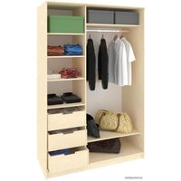 Шкаф-купе Кортекс-мебель Сенатор ШК10 Классика ДСП (береза/дуб сонома)