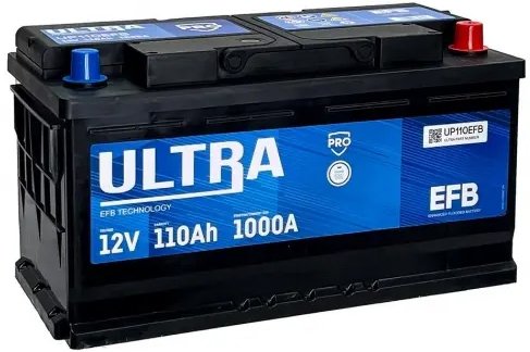 

Автомобильный аккумулятор Ultra PRO EFB R+ (110 А·ч)