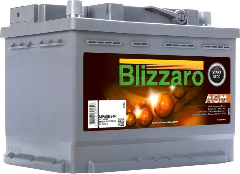 

Автомобильный аккумулятор Blizzaro AGM Start&Stop R+ L2 060 068 013 (60 А/ч)