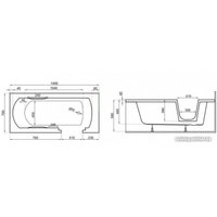 Ванна Polimat Avo 140x70 00306 (белый)