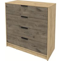 Комод Интерлиния Концепт КТ-К100 (дуб веллингтон/дуб золотой)