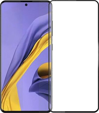 Защитное стекло KST Full glue для Samsung Galaxy A51/A52 (черное)