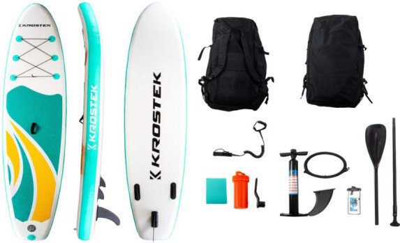Сапборд Krostek №4 light blue/yellow 10.6ft
