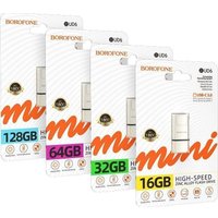 USB Flash Borofone BUD6 128GB (серебристый)