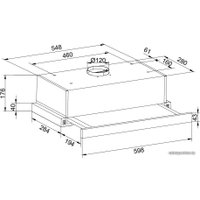 Кухонная вытяжка ZorG Slim 850 60 S (белый)