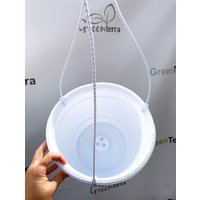 Вазон GreenTerra С подвесом 25/15 см 5 л (5 шт, белый)