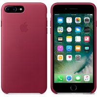 Чехол для телефона Apple Leather Case для iPhone 7 Plus Berry [MPVU2]